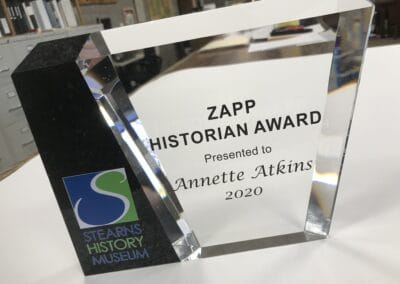 Annette Atkins Receives Zapp Historian Award