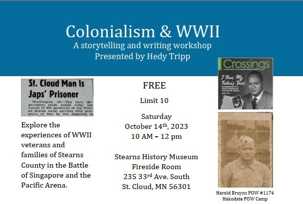 Colonialism & WWII: A storytelling and writing workshop